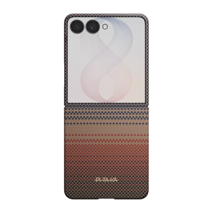Арамидный чехол MagSafe PITAKA Sunset · Moonrise Edge Case для Samsung Galaxy Z Flip8